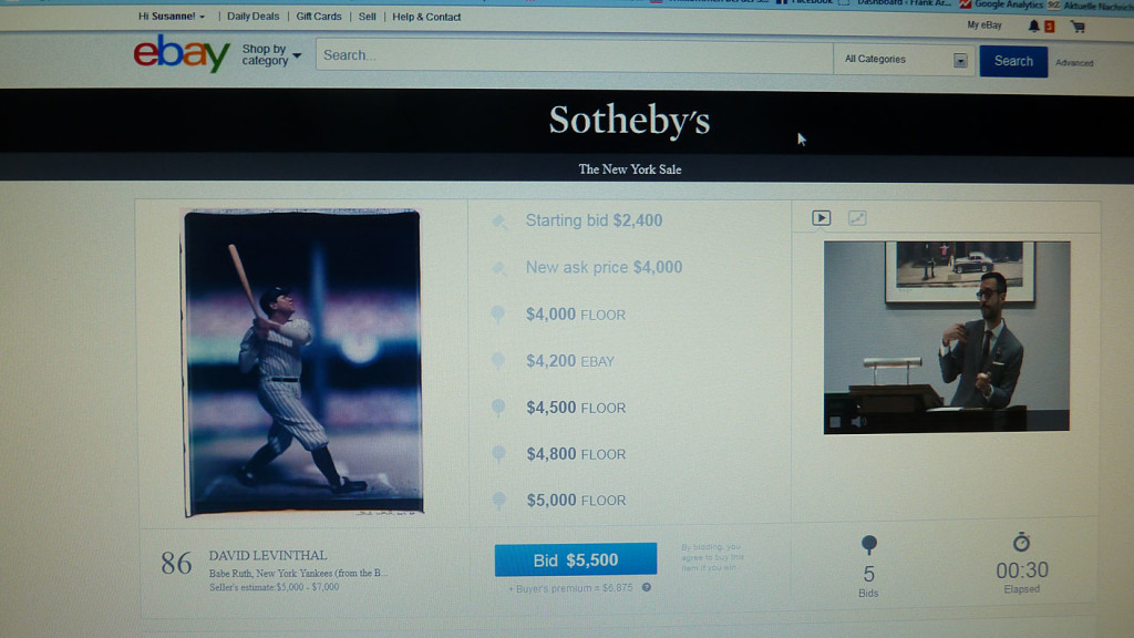 Internet-Auktion von Sothebys